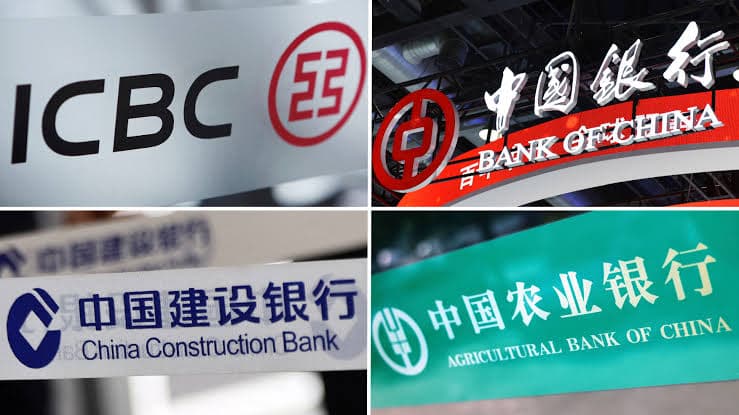 Logos of major Chinese banks used to illustrate corporate bank account assistance